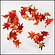 秋装飾　紅葉[もみじ]ガーランド　ミックス　B級品 （180cmあるが、不規則な3分割、合計の長さが180cm）