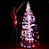クリスマス装飾　クリスタルファイバーツリー　H180cm