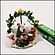 クリスマス手作り「ハウス工作キット」　直径7cmミニクリスマスキット　サンタとツリー