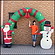 クリスマスエアブロー装飾　アーチ　W350cm　H240cm