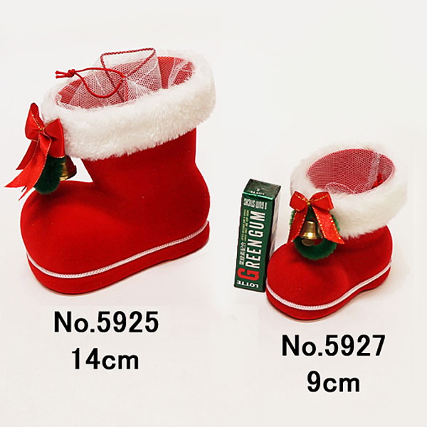 菓子なし赤サンタブーツ 8個セット ブーツ高9cm クリスマス プレゼント 景品 イベントグッズ イベント用品
