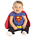 子供コスチューム　スーパーマン　ベビーSUPERMAN　DX BIB 　着丈29cm