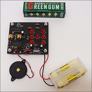 ＬＥＤ光の電子サイコロ　工作キット