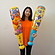 ディズニービニール玩具のジャンボエアーバット　約L90cm　6個
