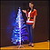 クリスマス装飾　クリスタルファイバーツリー　H150cm
