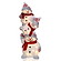 クリスマス装飾　LEDファブリックスノーマンフレンズ（ハーフ）　H105cm