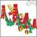 クリスマス装飾　クリスマスツリープリーツ2連ペナント　　L140cm