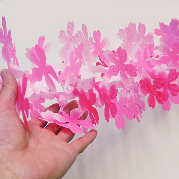 春の装飾 桜の装飾 桜装飾 花びら25枚桃色桜ガーランド L180cm イベントグッズ イベント用品