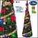 [組立も収納も楽々！飾付きの簡単メイクツリー] クリスマス装飾　簡単組立クリスマスツリー　150cm(オーナメント付)