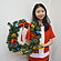 クリスマス装飾　バリューリース　40cm