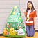 【撮影使用品】クリスマス装飾　ビニールディスプレイ　クリスマスツリー　H110cm