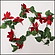 クリスマス装飾　ポインセチアローコストガーランド　180cm